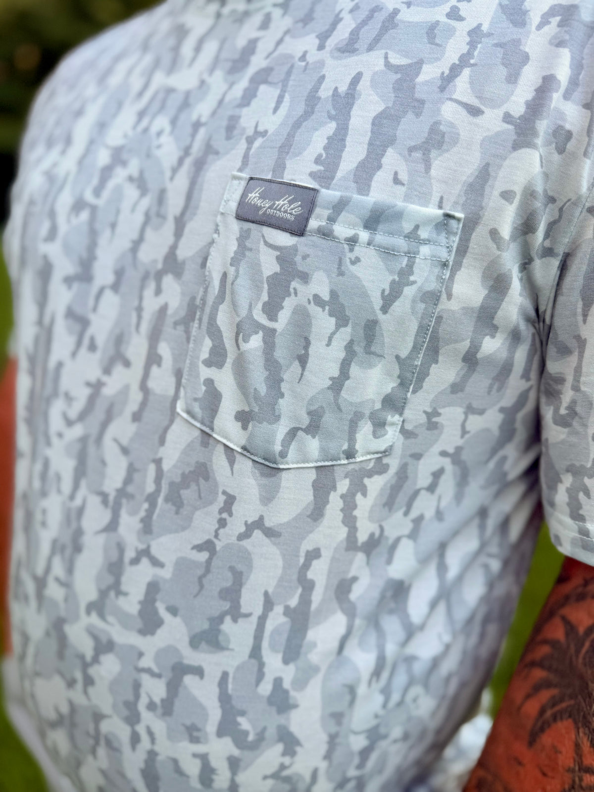 Coastal Camo Pocket Drift Performance Tee