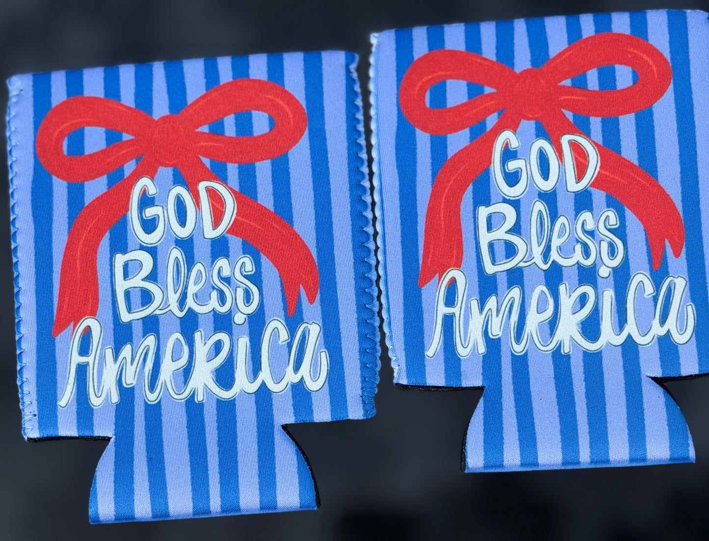 God Bless America Can Koozie