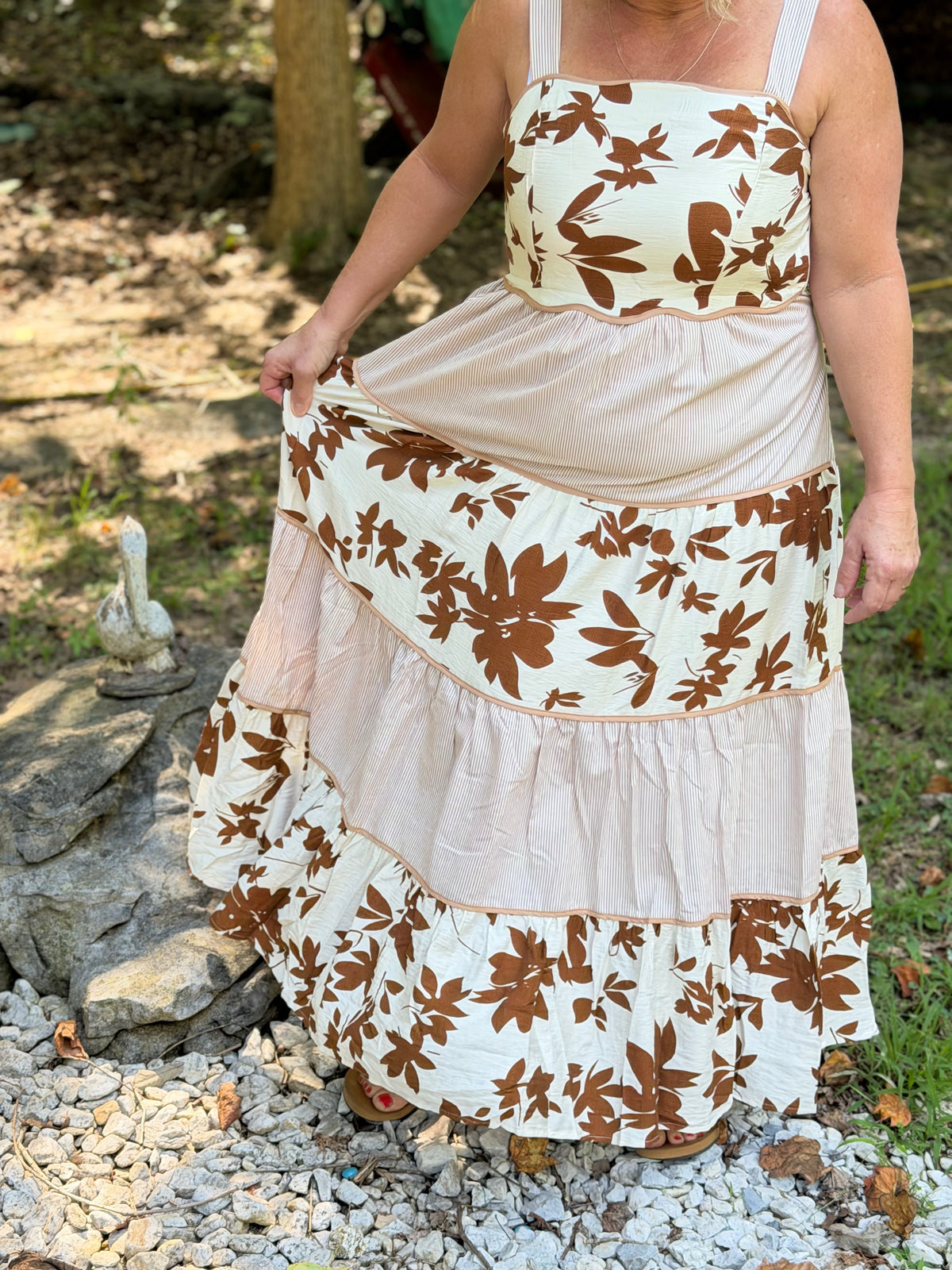 Coconut Coffee Maxi Dress