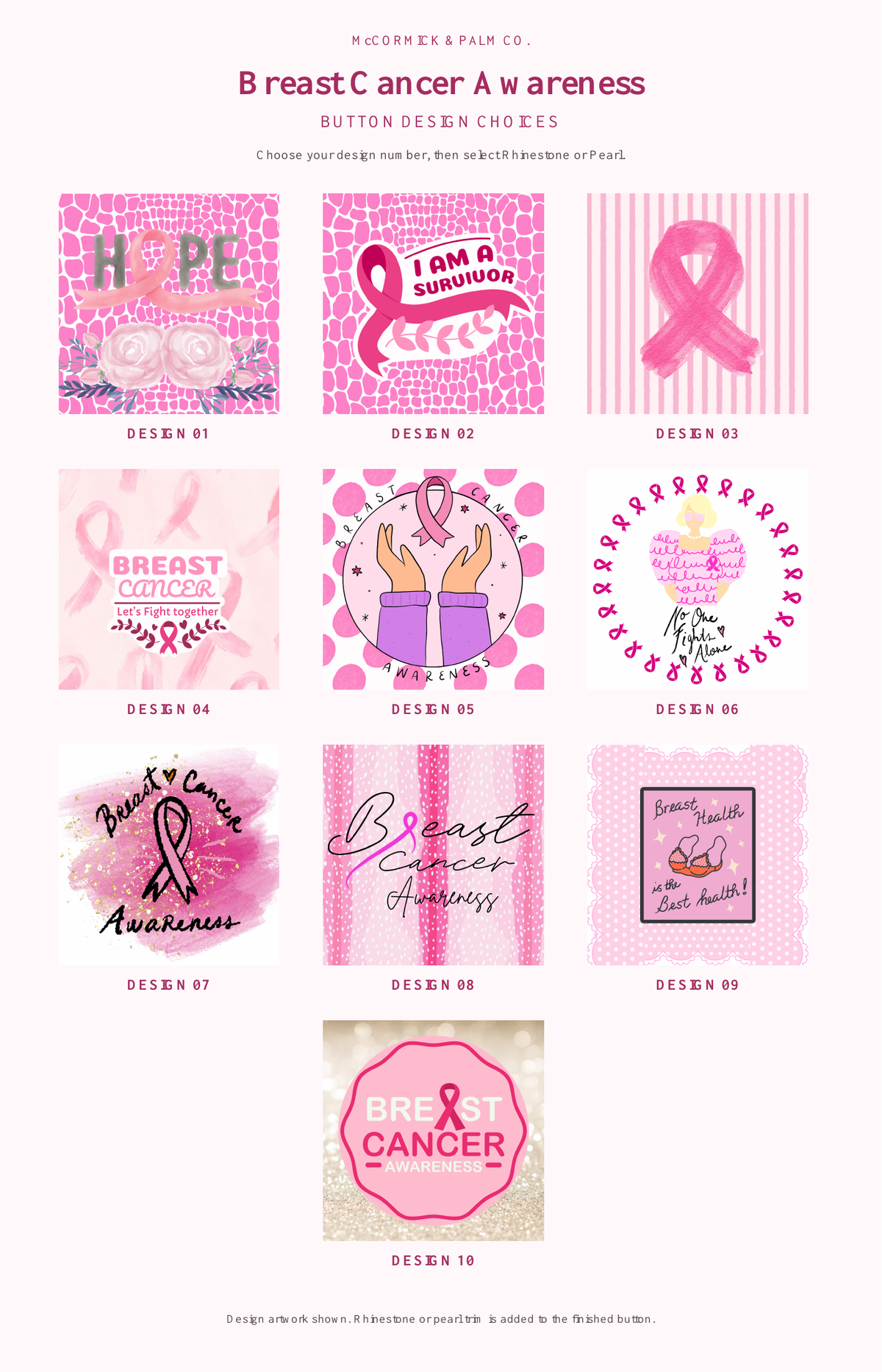 Breast Cancer Awareness Buttons