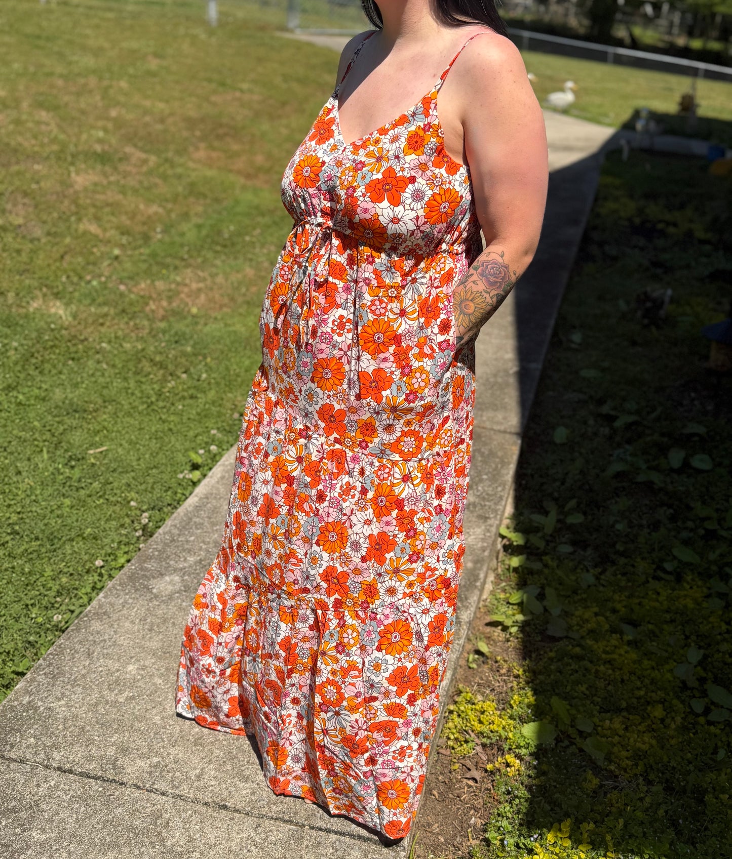Sunset Bloom Maxi Dress