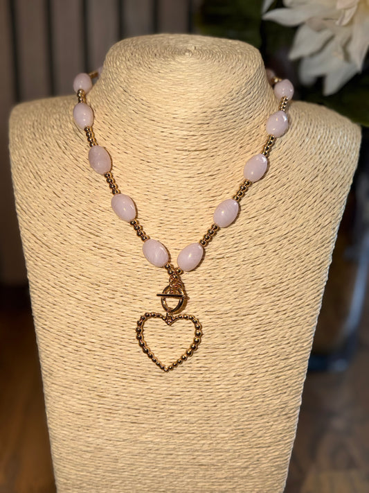 Blushing Heart Necklace