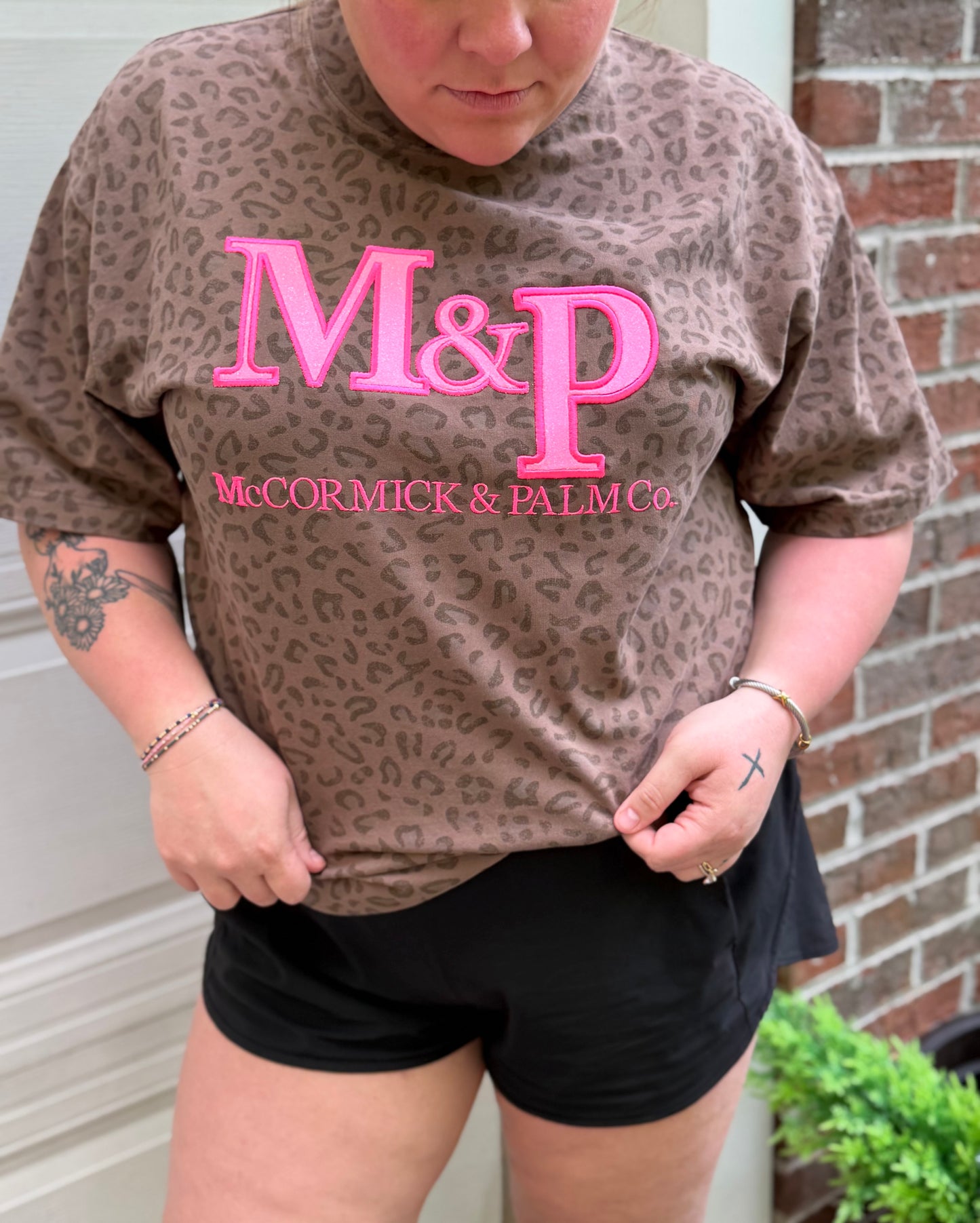 The Pink Palm Leopard Tee