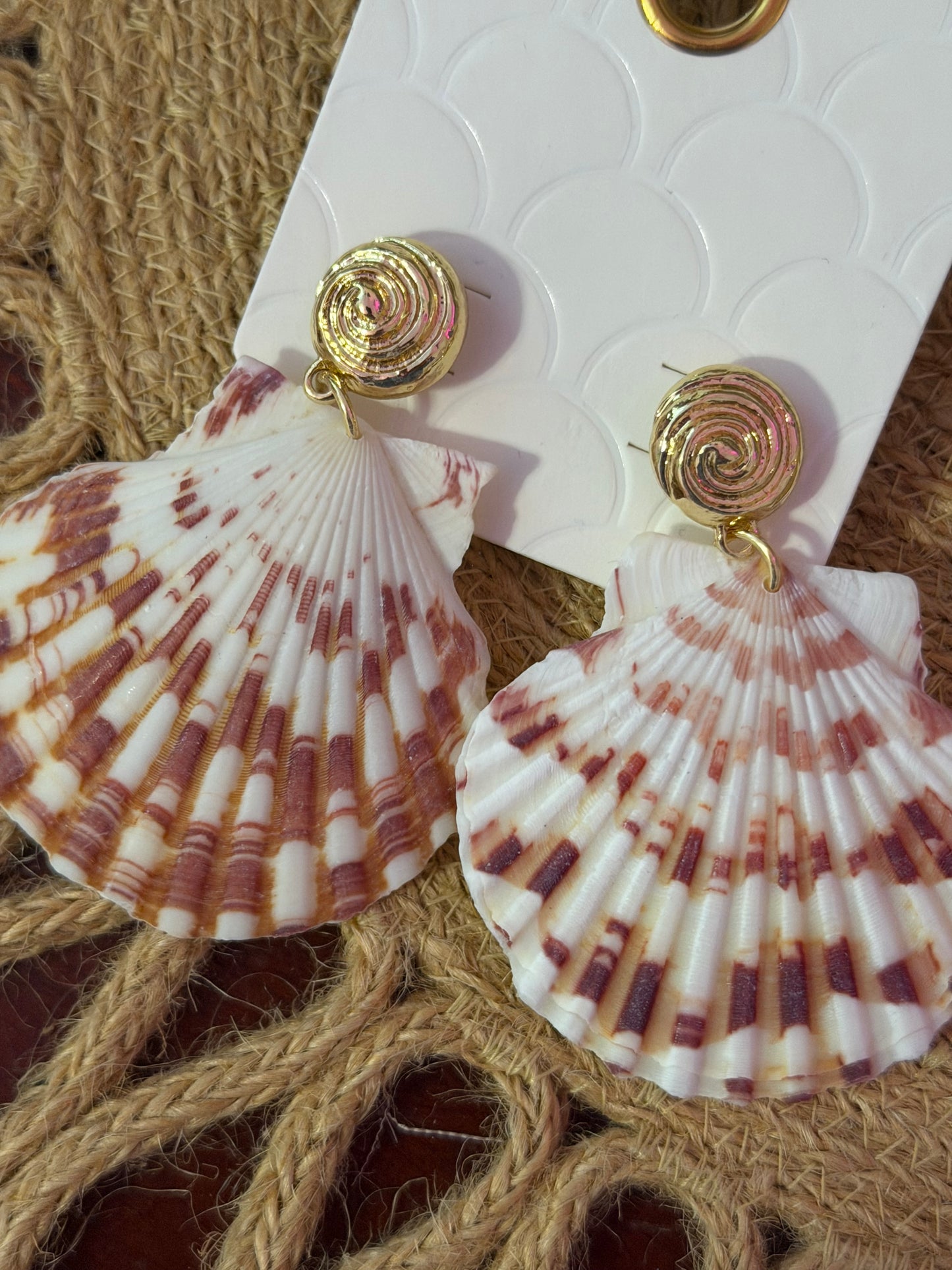 Sunset Scallop Earring