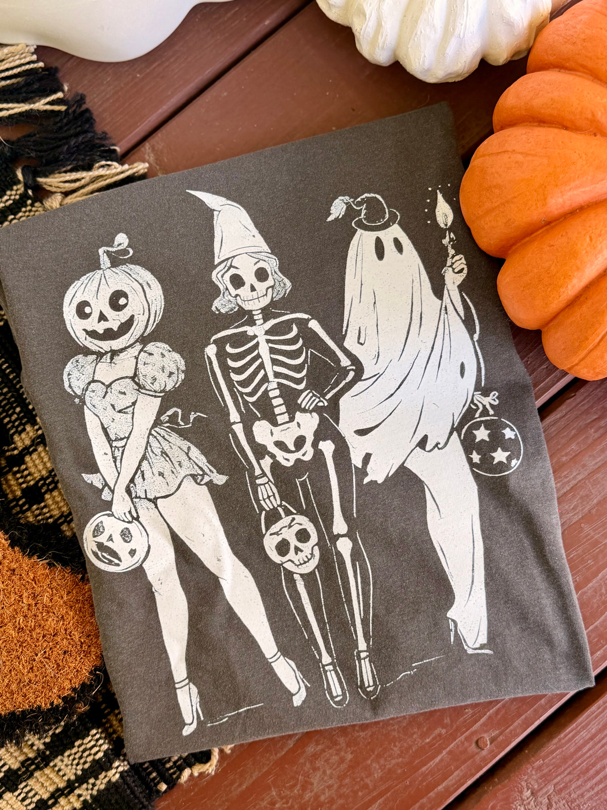 Spooky Harvest  Crew Graphic T-Shirt