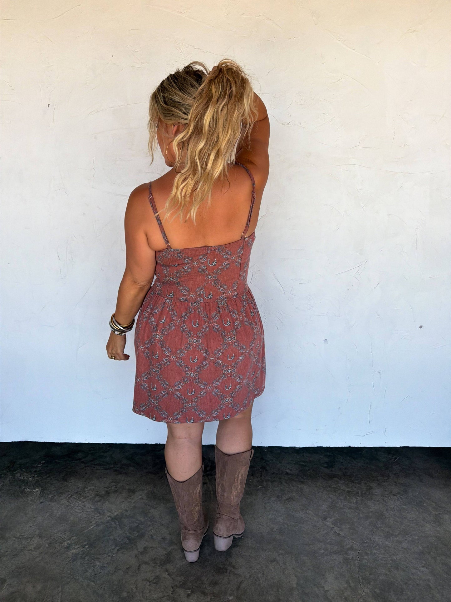 BRIA BOW DRESS: DENIM / S/M l/Xl 1x 2x 3x