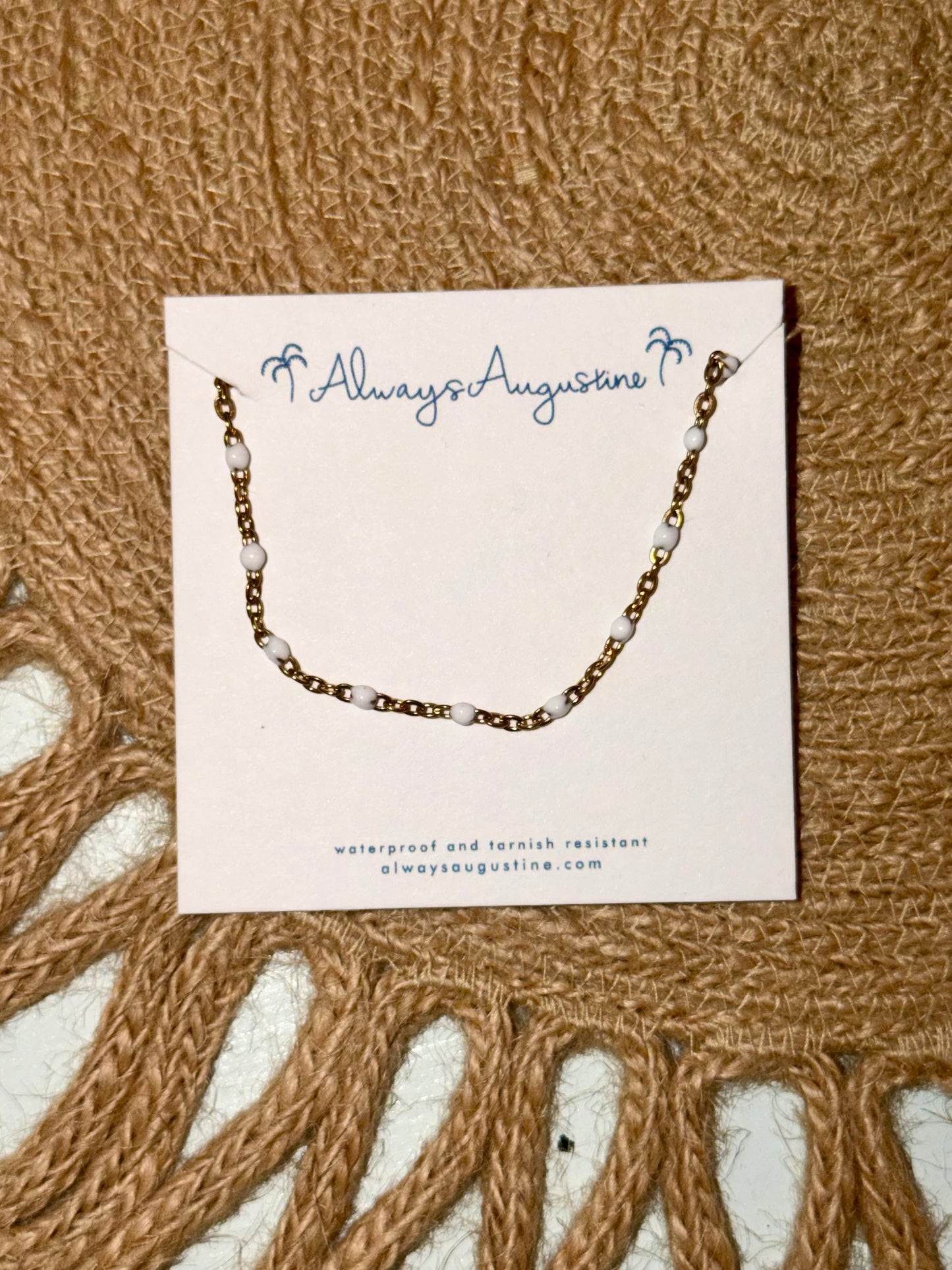 Always Augustine-Lana Beaded Chain Bracelet