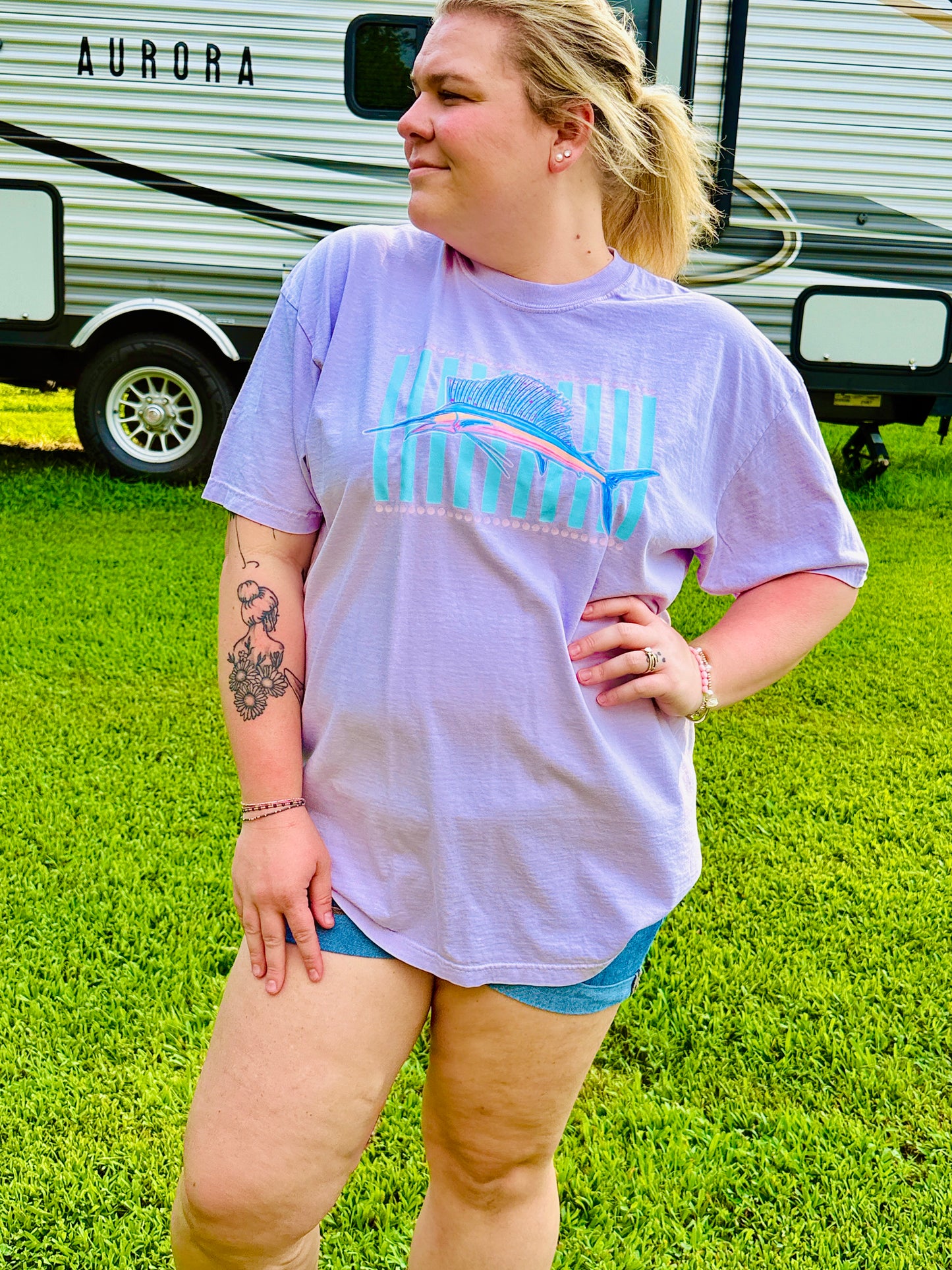 Catch of the Coast Tee Marlin Tee