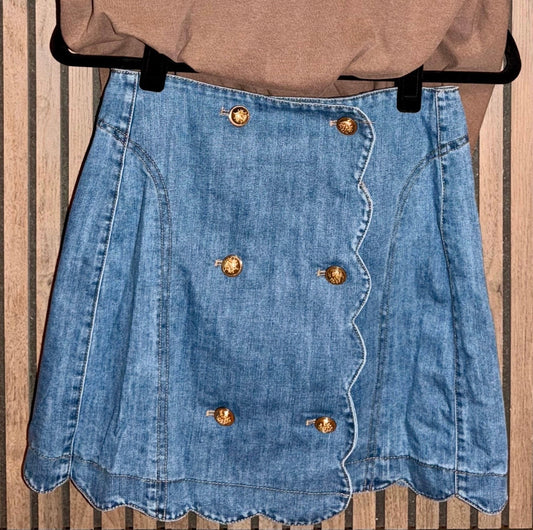 Golden Hour Denim Skirt