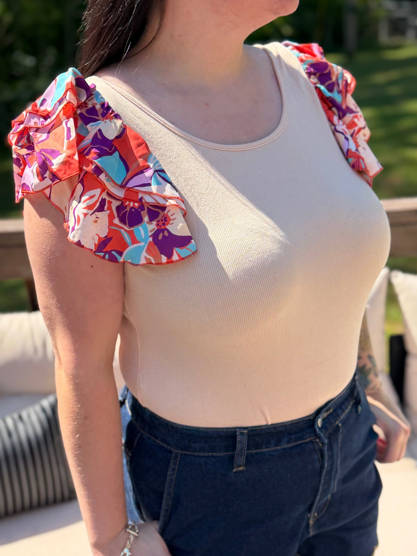 Island Market Bodysuit Top