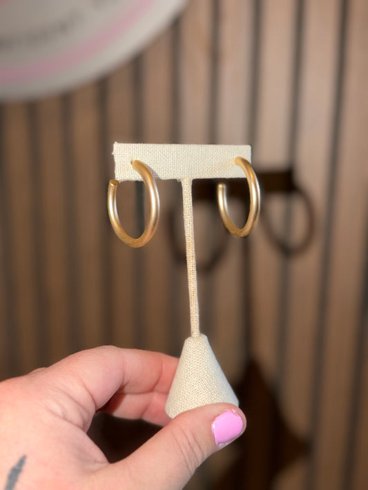Golden Hour Classic Hoop Earrings