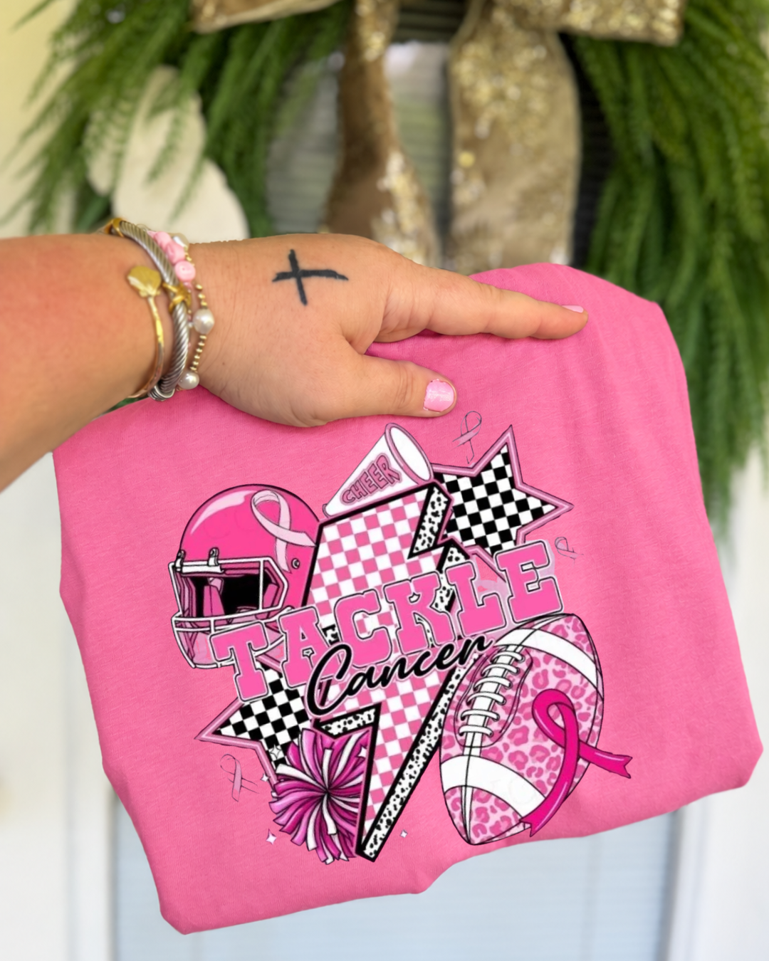 Tackle Cancer Breast Cancer Awareness Tee