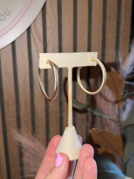 Southern Twist Rope Hoop Earrings