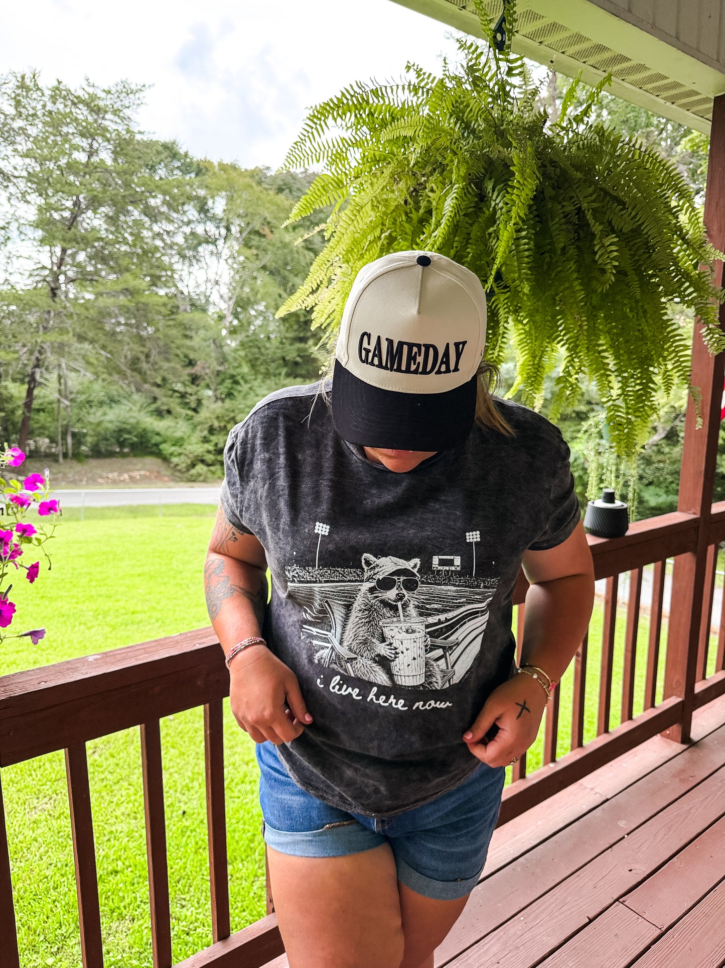 I Live Here Now Stadium Tee