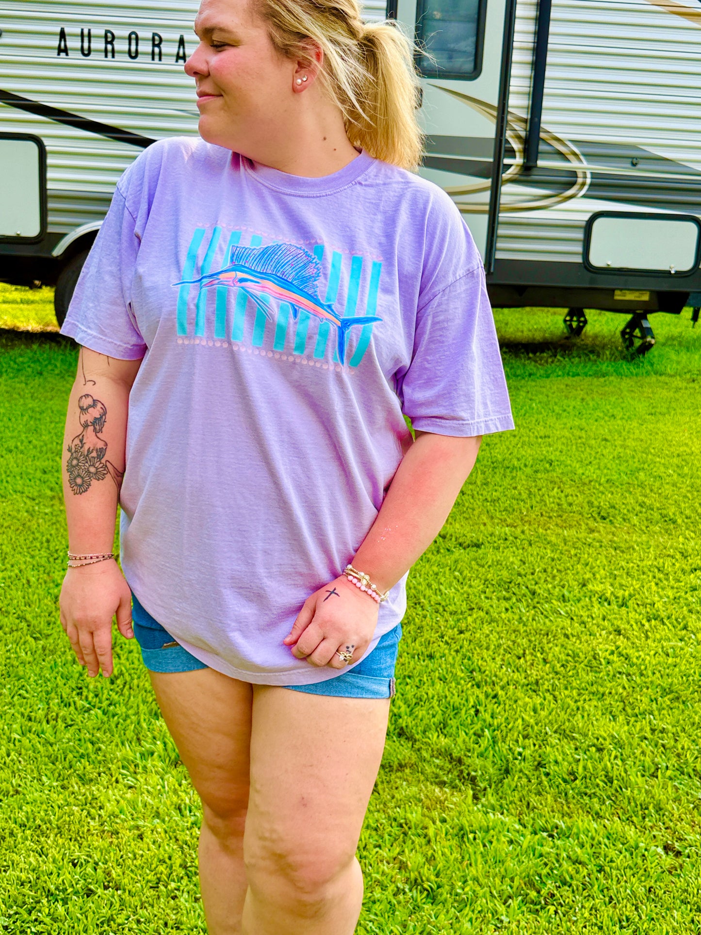 Catch of the Coast Tee Marlin Tee