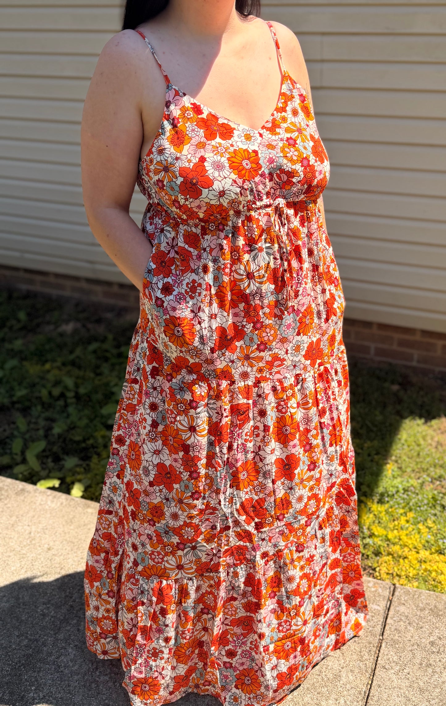 Sunset Bloom Maxi Dress