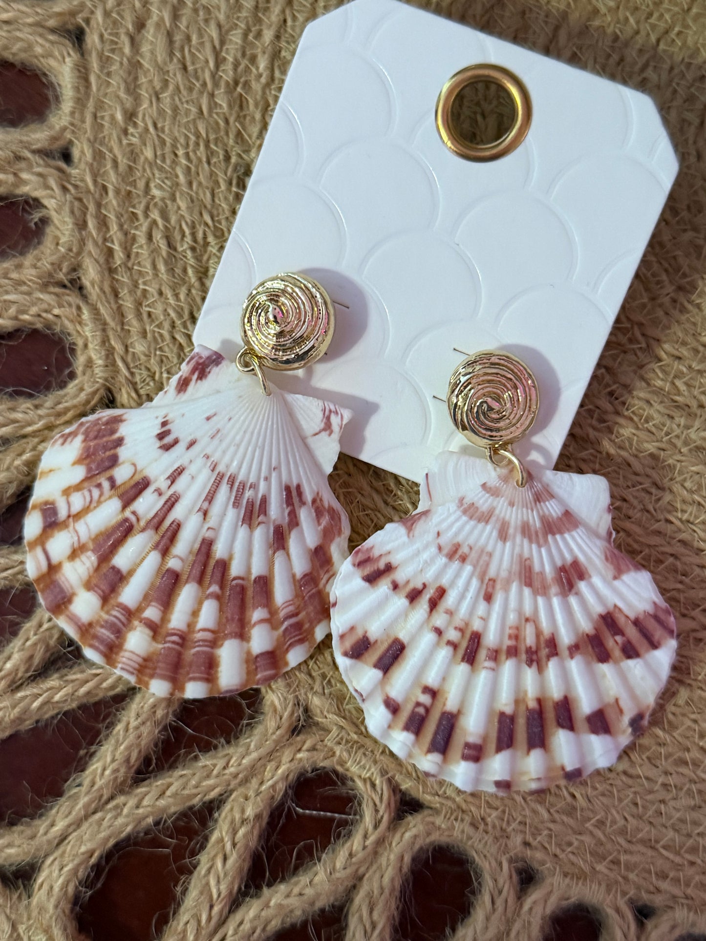 Sunset Scallop Earring