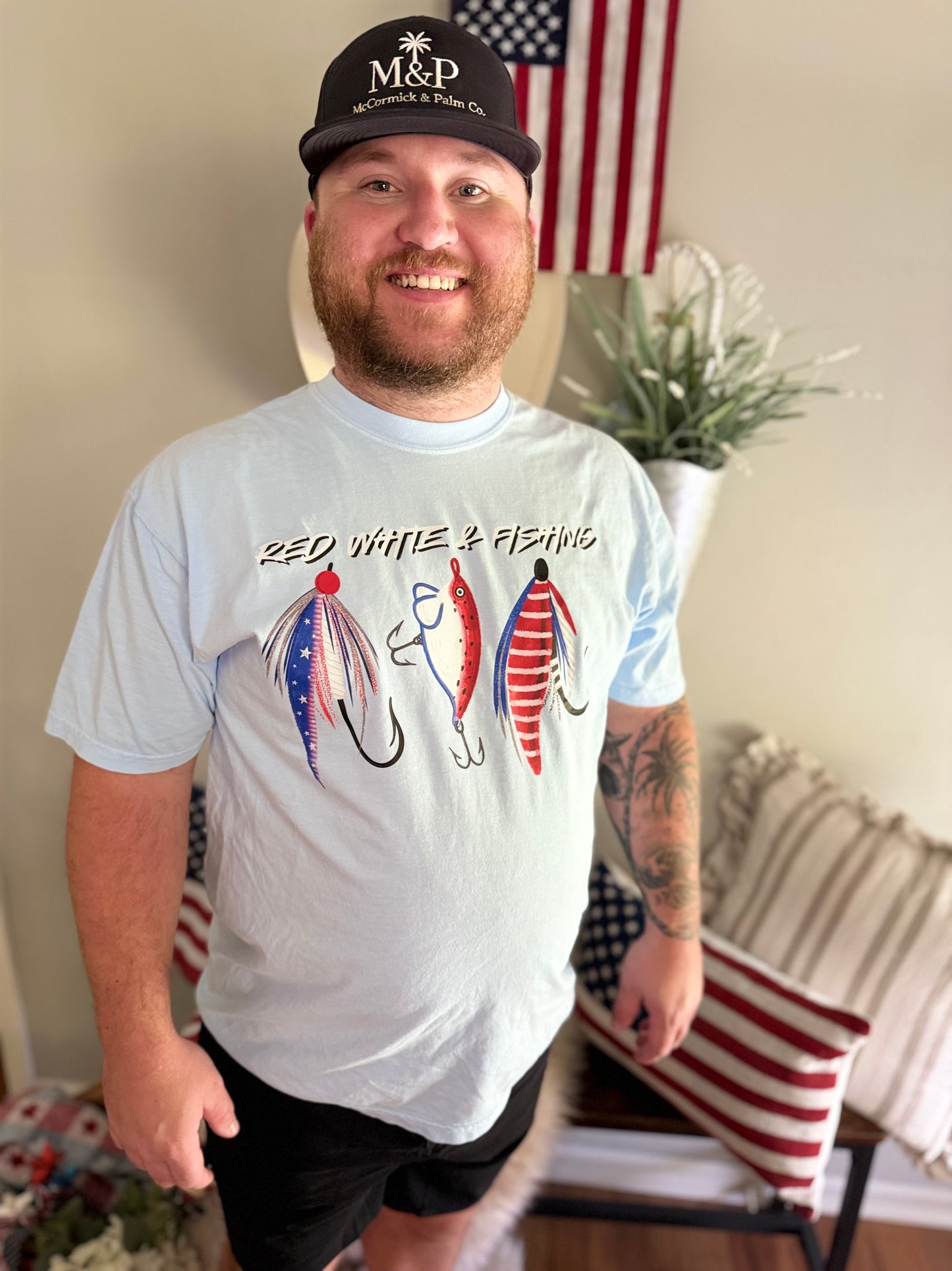 Freedom Fishing Tee