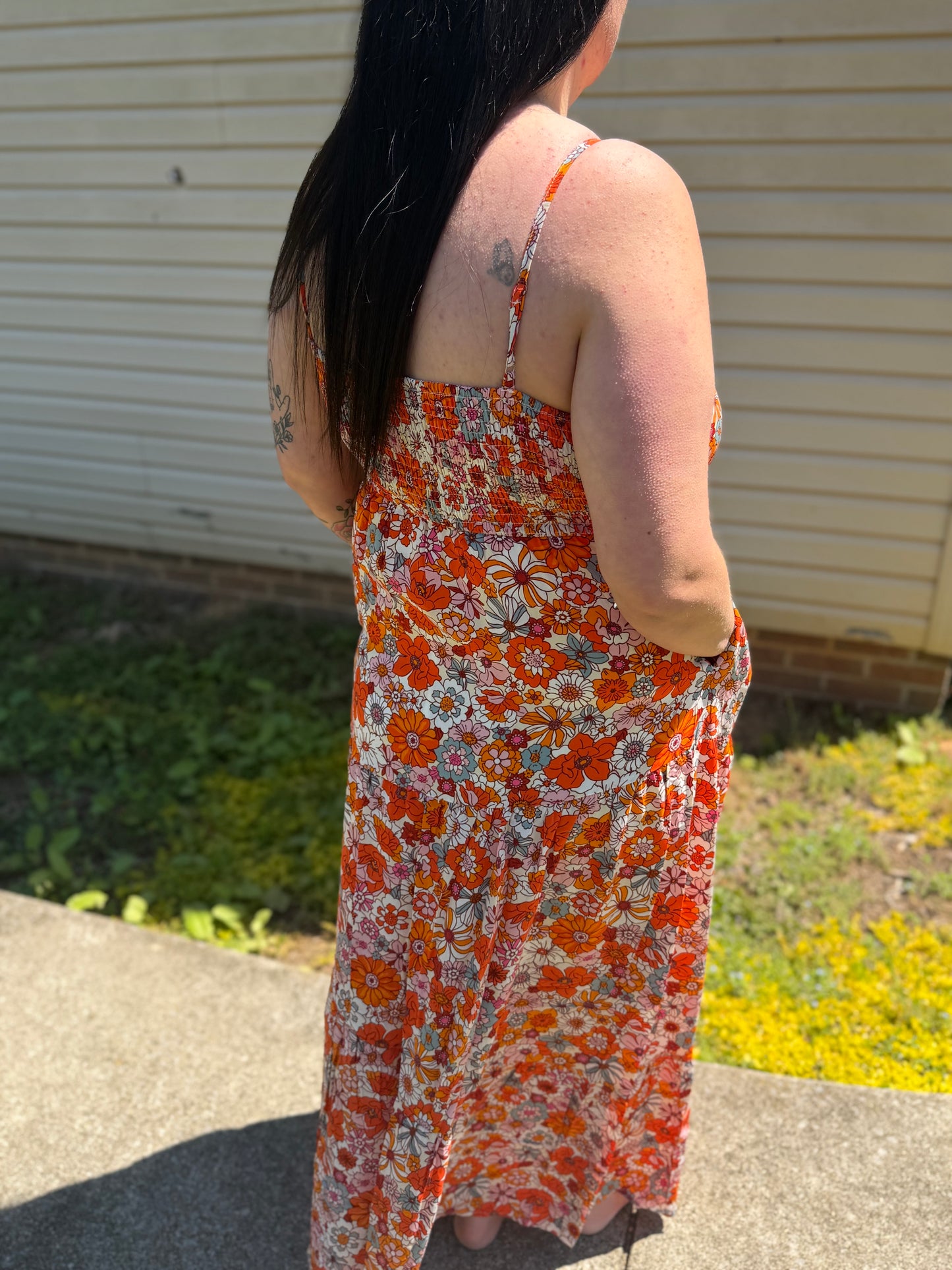 Sunset Bloom Maxi Dress