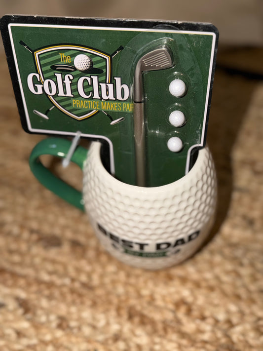 Best Dad By Par Golf Mug Set