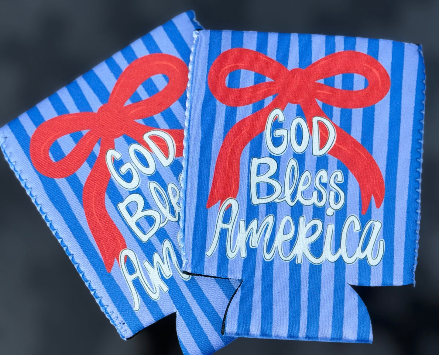 God Bless America Can Koozie