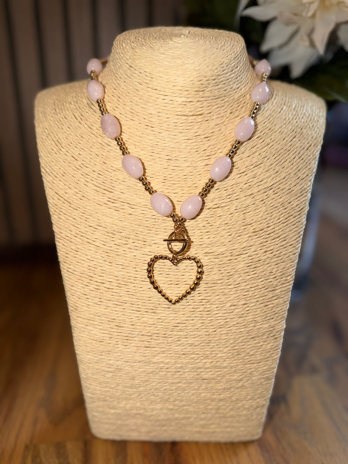 Blushing Heart Necklace
