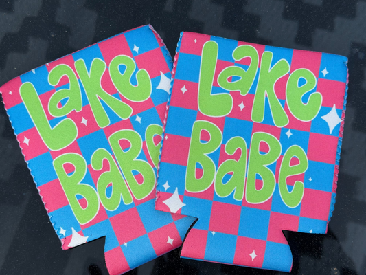 Lake Babe Can Koozie