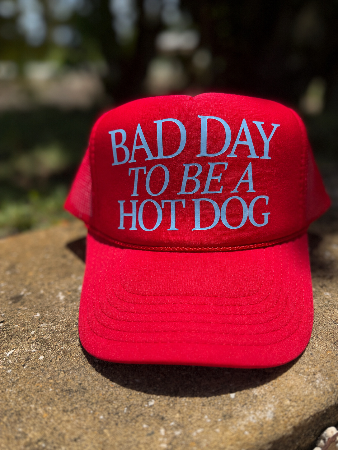 Bad Day to Be a Hot Dog Foam Trucker Hat 🌭