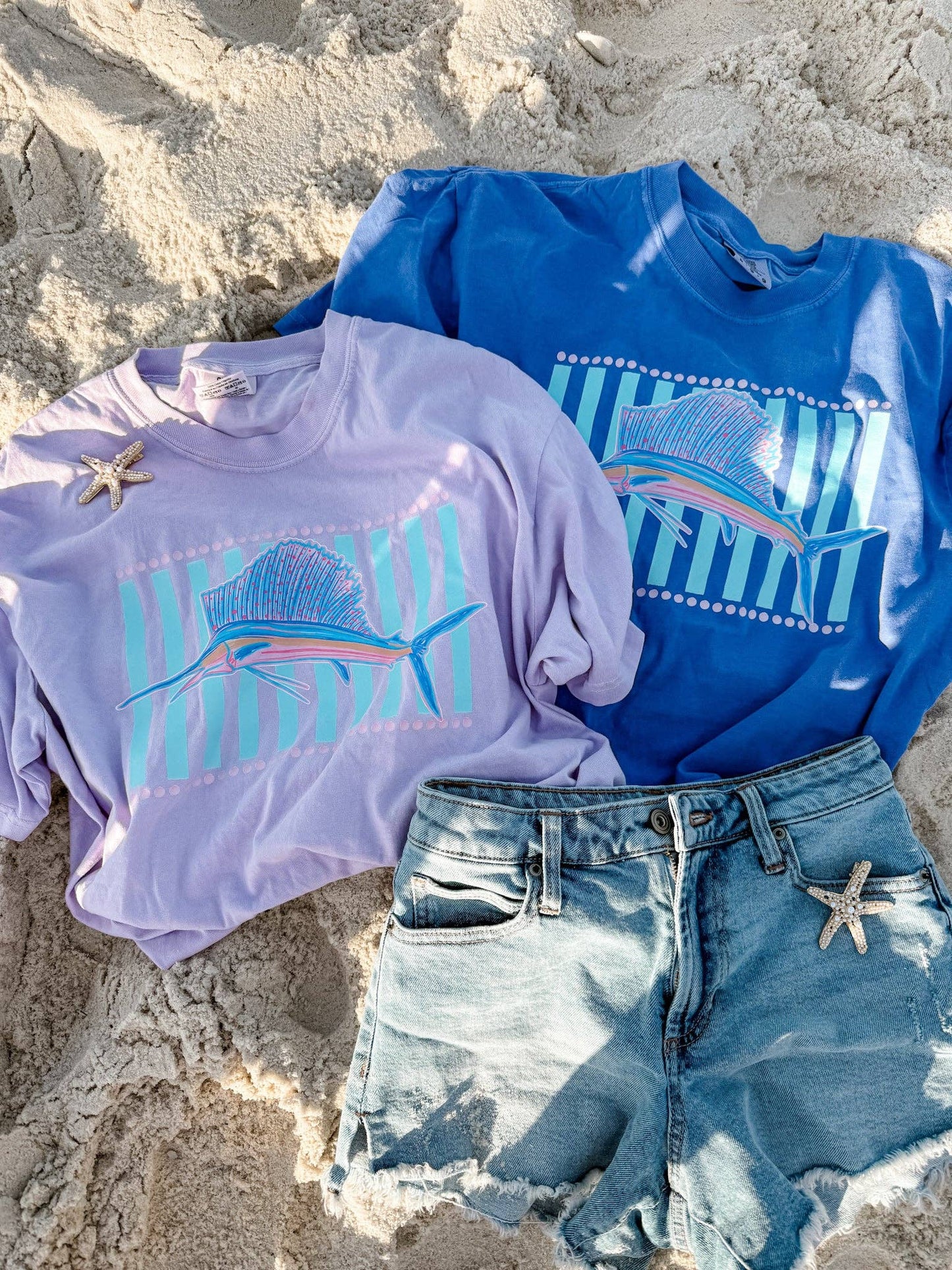 Girly Marlin Tee: XX-Large / Orchid (light purple)
