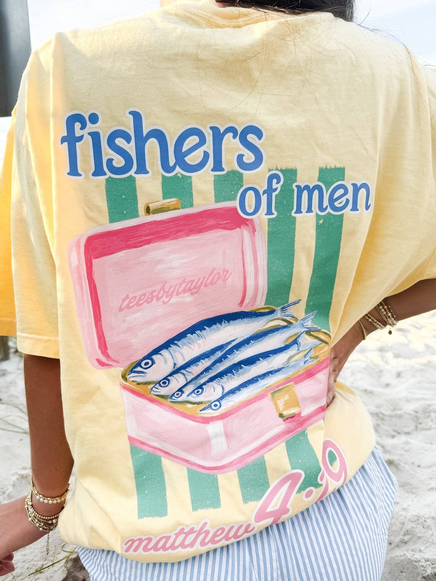 Sardine Fishers of Men Tee: Large / Butter