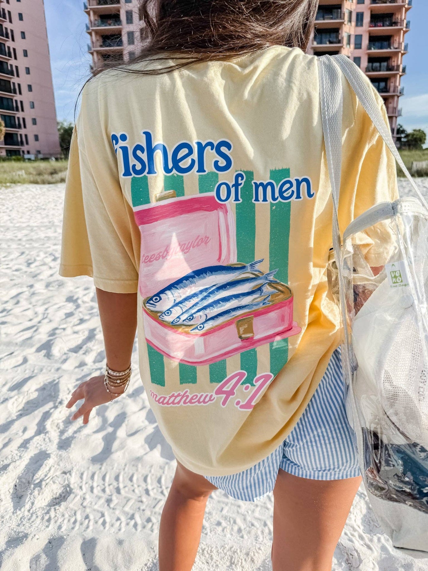 Sardine Fishers of Men Tee: Large / Butter